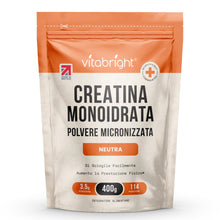 Carica l'immagine nel visualizzatore di Gallery, Creatina Monoidrata in Polvere Micronizzata | Busta da 400g | 114 Porzioni | Creatina Monohidrato Polvere Ultra Fine 200