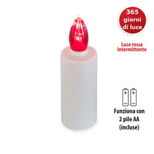 Carica l'immagine nel visualizzatore di Gallery, Velamp INFINITY: Lumino Elettrico a Led, Durata 365 Giorni, Bianco con Luce Intermittente rossa