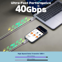 Carica l'immagine nel visualizzatore di Gallery, Adattatore USB C Magnetico – Confezione da 2 140W Adattatore Magnetic USB-C Dritto Trasmissione dati a 40 Gbps per Lapto