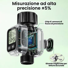 Carica l'immagine nel visualizzatore di Gallery, Misuratore di portata dell'acqua digitale