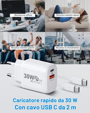 Carica l'immagine nel visualizzatore di Gallery, 30W Caricatore USB C con Cavo para Google Pixel 10/10 Pro/10A/9 Pro XL/8 Pro/7, Caricatore Presa USB C Alimentatore Spin