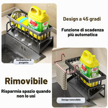 Carica l'immagine nel visualizzatore di Gallery, ViWaVee Organizer Cucina per Lavello con Vaschetta di Scarico Autodrenante, Adatto per Porta Spugne, Asciugamani, Porta 