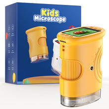 Carica l'immagine nel visualizzatore di Gallery, 1000X Digitale Microscopio Bambini Portatile: Lente Ingrandimento Tascabile con 2.0" IPS Pollici ＆ 8 LED Luce - Natale R