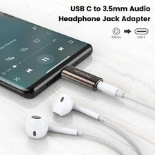 Carica l'immagine nel visualizzatore di Gallery, MOSWAG Adattatore USB C Jack con DAC Corpo in Lega di Zinco