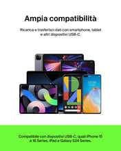Carica l'immagine nel visualizzatore di Gallery, Belkin CAVO INTRECCIATO DA USB-C A USB-A 1M - NERO