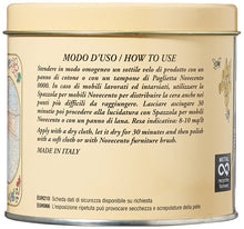 Carica l'immagine nel visualizzatore di Gallery, CERA NOVECENTO Cera d'Api, Neutra, 500 ml Cera in pasta universale per mobili in legno ma anche pietra, marmo,metallo, c