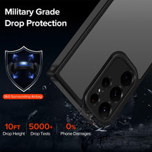 Carica l'immagine nel visualizzatore di Gallery, iVoler Cover Opaca per Samsung Galaxy S22 Ultra 5G, [Protezione Della Fotocamera] [Antiurto di Grado Militare] Custodia 