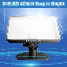 Carica l'immagine nel visualizzatore di Gallery, Peasur Luce Solare Led Esterno, 348LED Faretti Solari con Sensore di Movimento, IP65 Impermeabile Faro con Pannello Sola