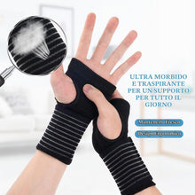 Carica l'immagine nel visualizzatore di Gallery, AOOWU Fascia da Polso, 2 pezzi Supporto Polso Elastica Ambidestra, Tutore Tunnel Carpale, Tutore Polso per Dolori Artico