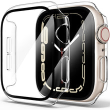 Carica l'immagine nel visualizzatore di Gallery, Amzpas 【2 PEZZI】 Cover per Apple Watch SE 40mm Series 6/ Series 5/ Series 4 40mm con Vetro Temperato,Copertura Completa 