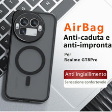Carica l'immagine nel visualizzatore di Gallery, GIOPUEY Cover Magnetica per Realme GT 8 PRO， Compatibile con MagSafe， PC+TPU Finitura Antiurto Protettiva Cellulare Cust
