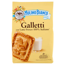 Carica l'immagine nel visualizzatore di Gallery, Mulino Bianco Biscotti Frollini Galletti con Latte Fresco, 350g