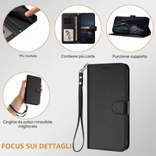 Carica l'immagine nel visualizzatore di Gallery, per Samsung Galaxy A23 5G/4G / M13 4G / M23 5G, Custodia a Portafoglio in Pelle PU [Tracolla Staccabile], Flip Libro Cus
