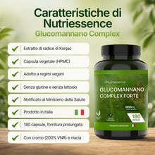Carica l'immagine nel visualizzatore di Gallery, Glucomannano Complex Puro | Glucomannano da Konjac | 180 Capsule