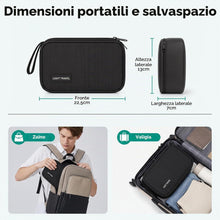 Carica l'immagine nel visualizzatore di Gallery, AiQInu Organizer Cavi Borsa da Viaggio Organizzatore Cavi Resistente All'acqua Portatile Porta Cavi Organizer per Caricatore, Chiavetta USB, Auricolare, Power Bank, Hard Disk, Scheda SD