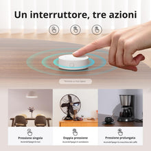 Carica l'immagine nel visualizzatore di Gallery, SONOFF Zigbee Mini Interruttore Smart, SNZB-01P Interruttore Touch Luce, Pulsante di Controllo Multifunzionale a 3 Vie p