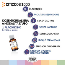 Carica l'immagine nel visualizzatore di Gallery, CITICOOS® 1000, Citicolina 1000 mg per il supporto Cognitivo | Omega Pharma