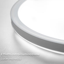 Carica l'immagine nel visualizzatore di Gallery, BRILONER - Lampada soffitto LED, CEE A sorgente luminosa, 11,4 W 2400 lm, design ultrasottile, luce indiretta, pannello 