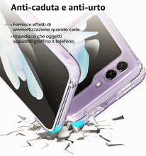 Carica l'immagine nel visualizzatore di Gallery, Captor Cover Samsung Z Flip 5, Custodia Trasparente in Silicone Rigido, Sottile, Antiurto, Anti-Graffio, Protezione di A