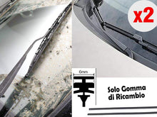 Carica l'immagine nel visualizzatore di Gallery, CARALL 2 Pezzi Gommini Refill Flat, 28'' 700mm, Ricambio Univesale Per Spazzole Tergicristallo, Compatibile Con Bosch Ae