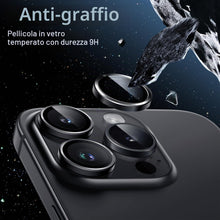 Carica l'immagine nel visualizzatore di Gallery, JETech Pellicola Fotocamera per iPhone 15 Pro/15 Pro Max, Nero siderale