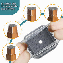 Carica l'immagine nel visualizzatore di Gallery, Ansible Gommini Per Sedie Quadrati, 24 Pezzi Adatto per 27-39mm
