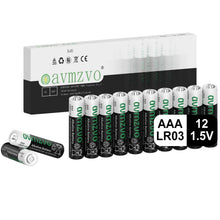 Carica l'immagine nel visualizzatore di Gallery, Batterie AAA 12 Pezzi, Batterie LR03 1,5V, Potenza Duratura, Potente, Alcalina, Può Essere Utilizzata per Giocattoli, Sv