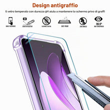 Carica l'immagine nel visualizzatore di Gallery, iVoler 3 in 1 Cover per Oppo Reno 13F 5G / Oppo Reno 13 FS 5G con 2 Pezzi Pellicola Vetro Temperato, Trasparente Antiurt