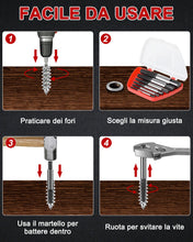 Carica l'immagine nel visualizzatore di Gallery, Diyife Estrattore Viti, 6 Pcs, Per Viti e Bulloni da 4 a 25 mm