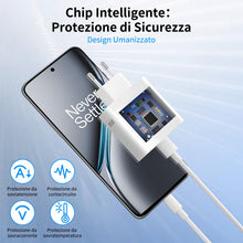 Carica l'immagine nel visualizzatore di Gallery, 80W Caricatore con Cavo USB C 1 M per OPPO Reno 16 15 Find X10 X9 X8 A7