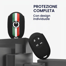 Carica l'immagine nel visualizzatore di Gallery, kwmobile Custodia Coprichiave Compatibile con Fiat 500E Chiave auto a 4 pulsanti Cover - Copritelecomando Chiave Auto - 