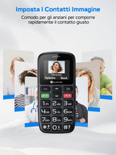 Carica l'immagine nel visualizzatore di Gallery, SweetLink Telefono Cellulare per Anziani con Tasti Grandi, GSM Senior Telefoni per Persone Anziane, Base di Ricarica, Fu