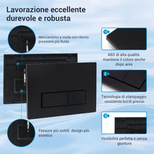 Carica l'immagine nel visualizzatore di Gallery, Placca di Comando WC per Geberit Sigma 01/20/30/21,Nero Opaco