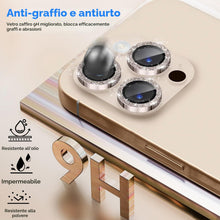Carica l'immagine nel visualizzatore di Gallery, CloudValley Copertura per fotocamera Bling per iPhone 16 Pro e iPhone 16 Pro Max, [Decorazione glitterata] Protettive In