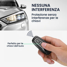Carica l'immagine nel visualizzatore di Gallery, kwmobile Custodia Copri Chiave Compatibile con Audi A6 A7 A8 Q7 Q8 Keyless 3 Tasti - Cover Coprichiave Telecomando Auto 