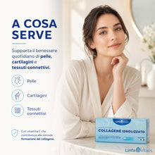 Carica l'immagine nel visualizzatore di Gallery, Collagene da Bere Idrolizzato 5000mg 60 Stick 5g Integratore Linfa Vitalis