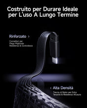 Carica l'immagine nel visualizzatore di Gallery, Baseus USB C Cavo con Angolo di 90°, 100 W Typ-C su C E-Sport con Luce ad Anello, 480Mbps, di Alimentazione Floccato per