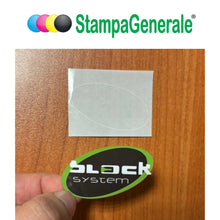 Carica l'immagine nel visualizzatore di Gallery, 5 Pz Adesivo “Block System” Antifurto per Veicoli | Segnalazione Sistema di Blocco Avanzato | PVC Resistente (5,5x3 cm) 