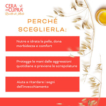 Carica l'immagine nel visualizzatore di Gallery, Cera di Cupra, Crema Mani Nutriente Protettiva, Trattamento Quotidiano per le Mani, Nutre e Idrata la Pelle Donando Morb