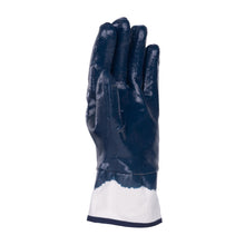 Carica l'immagine nel visualizzatore di Gallery, DONAU SAFETY Guanti da lavoro in nitrile completamente rivestito/blu scuro/taglia 10, 12 paia/guanti/impermeabile resist
