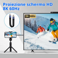 Carica l'immagine nel visualizzatore di Gallery, 240W Cavo USB C to USB C Compatibile con Thunderbolt 3/4, 40Gbps/48V5A/8K@60Hz USB4.0 C PD Ricarica Rapida Cavo USB Type