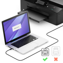 Carica l'immagine nel visualizzatore di Gallery, deleyCON 1m USB C per Stampante (per Stampante, Scanner, MIDI) USB-C a USB-B, per Epson HP Samsung Canon Brother iPhone 