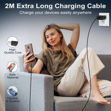 Carica l'immagine nel visualizzatore di Gallery, Vemfay USB C Adapter 45W Caricatore USB C 45WX2 +2MX2 cavo USB-C Caricabatterie per Samsung S25/S24/S23/ S22 /S21 /S21 U