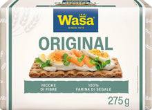 Carica l'immagine nel visualizzatore di Gallery, Wasa Original, Crackers con 100% Farina di Segale, Ricchi di Fibre, 275 g