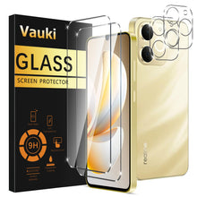 Carica l'immagine nel visualizzatore di Gallery, Vauki Vetro Temperato per Realme Note 70 4G/Note 70T Pellicola Protettiva con Protezione Fotocamera [2+2 Pezzi] Durezza 
