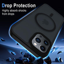 Carica l'immagine nel visualizzatore di Gallery, XTCASE Cover Magnetica per iPhone 11 Pro Traslucida Opaca, Nero