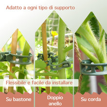Carica l'immagine nel visualizzatore di Gallery, Tucano Clip di Supporto per Piante – Supporti riutilizzabili per pomodori e Piante rampicanti – Fissaggio Flessibile (Ga