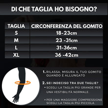 Carica l'immagine nel visualizzatore di Gallery, GORNATION Gomitiere Palestra, Manicotti per Braccia, Tutore Gomitiere Compressione Premium per Fitness, Bodybuilding, Ca