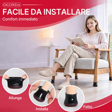 Carica l'immagine nel visualizzatore di Gallery, OCONDA 24 Pezzi Gommini per Sedie Rotondi Silicone，Nero Fit:14-20mm