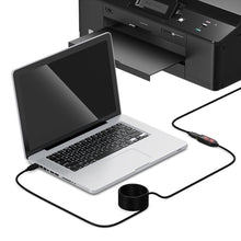 Carica l'immagine nel visualizzatore di Gallery, deleyCON 10m USB 2.0 Ripetitore Cavo di Estensione Attivo con Amplificatore di Segnale Porte USB-A e USB-A - Nero